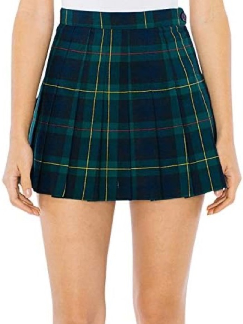 American Apparel Women's Plaid Tennis Skirt